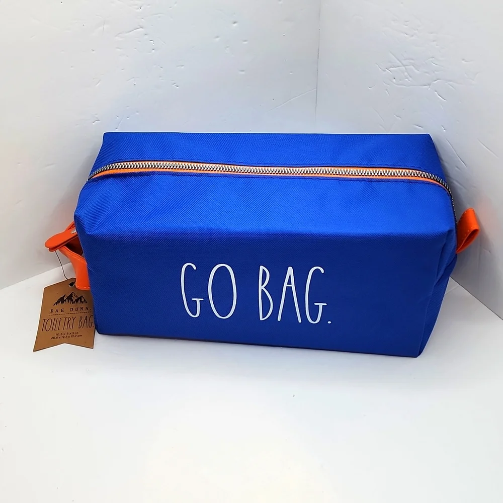 RAE DUNN Toiltry BAG BLUE